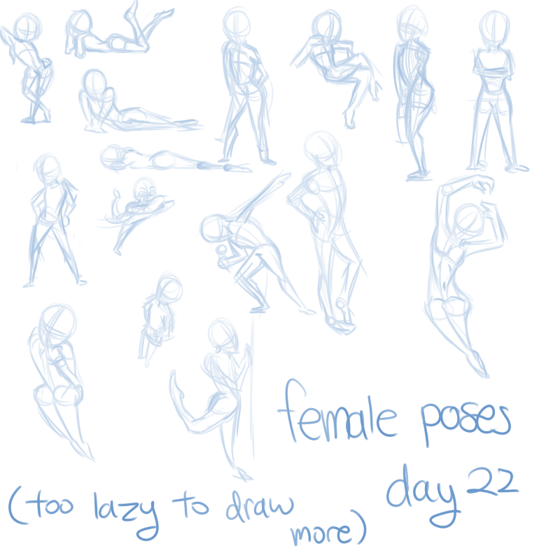 day 22 female poses