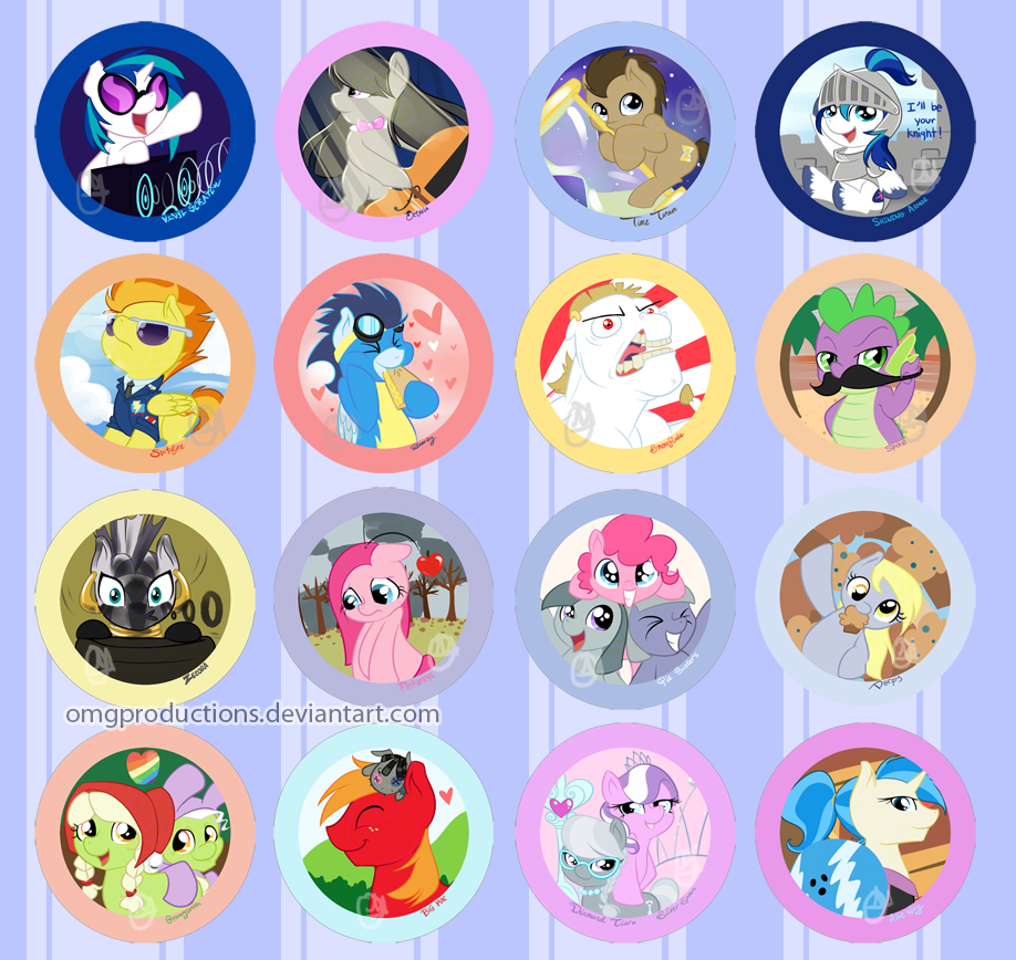 Pony buttons