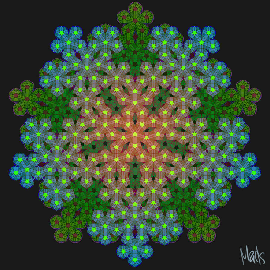 Leafs - 5 fold pattern by Djervig on DeviantArt