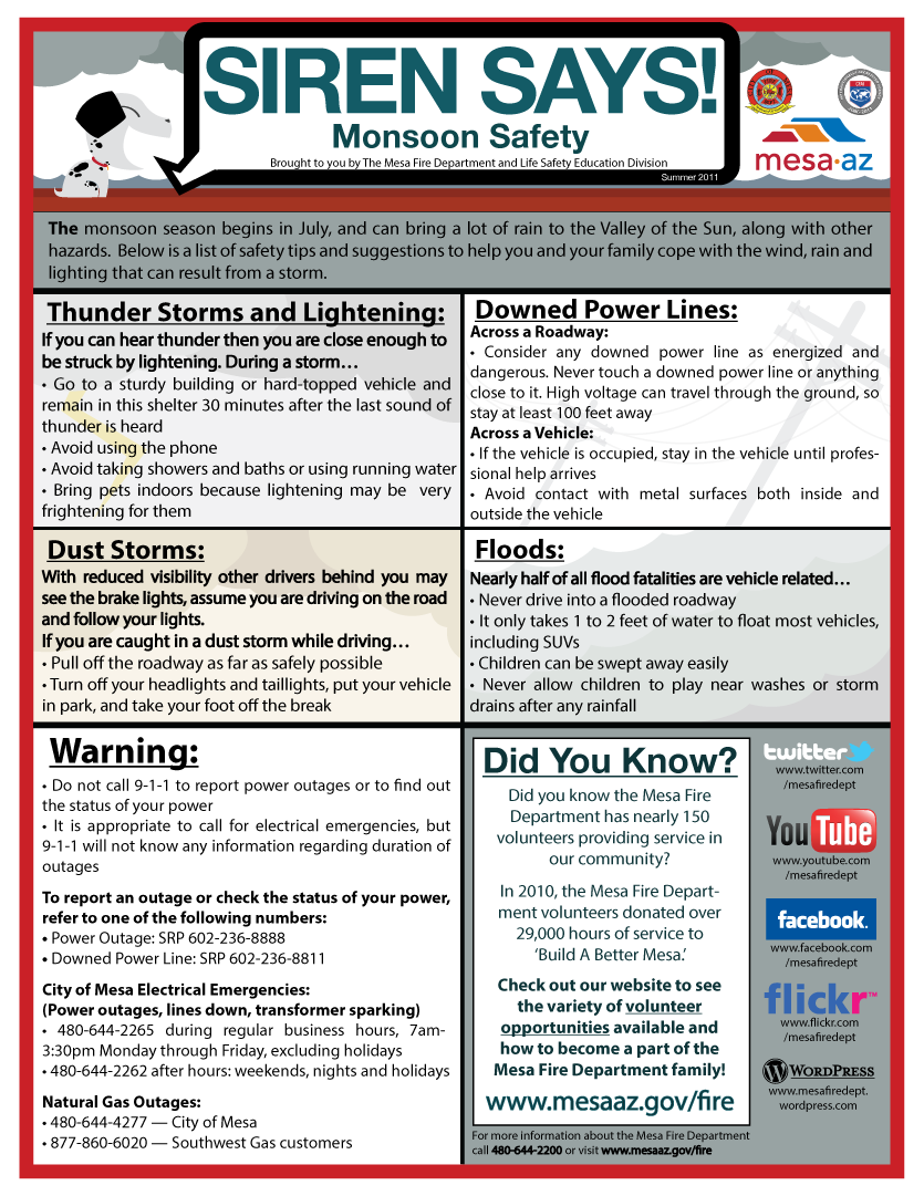 Monsoon Safety - Arizona Awesomeness [Meh]