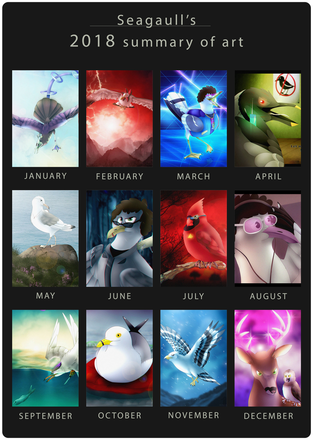 2018 Summary of Art by seagaull