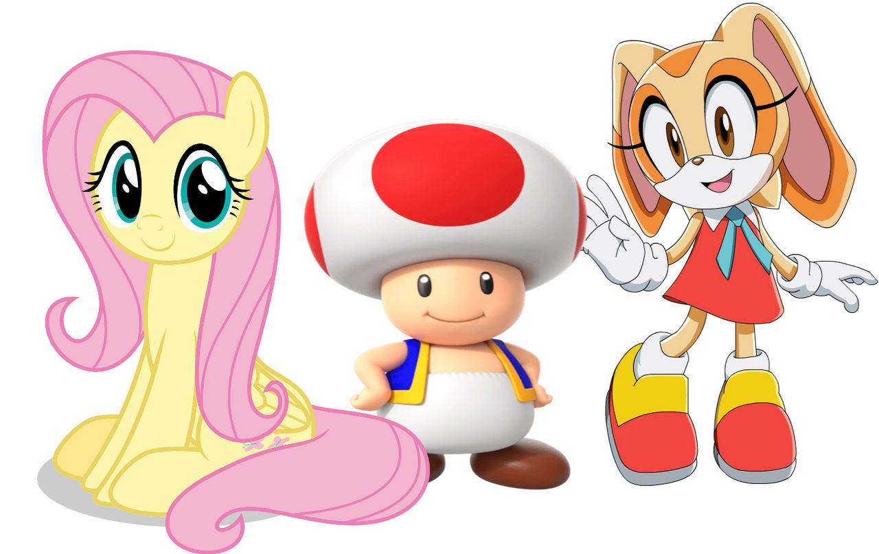 Shadow Toad Toad cream and fluttershy by ShadowRider95033 on DeviantArt