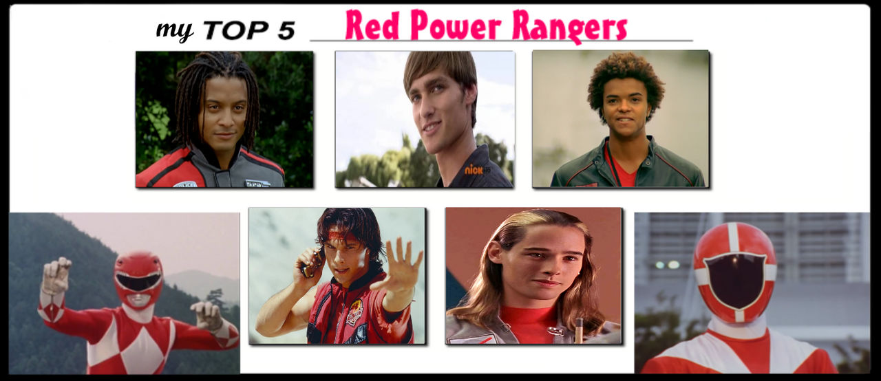 My Top 5 Favorite Red Rangers by ShadowRider95033 on DeviantArt