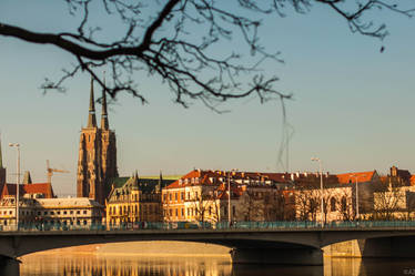 View on the Cathedral in Wroclaw