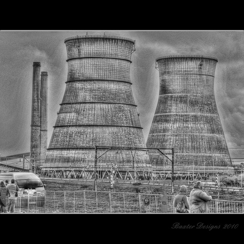 Athlone towers HDR BW