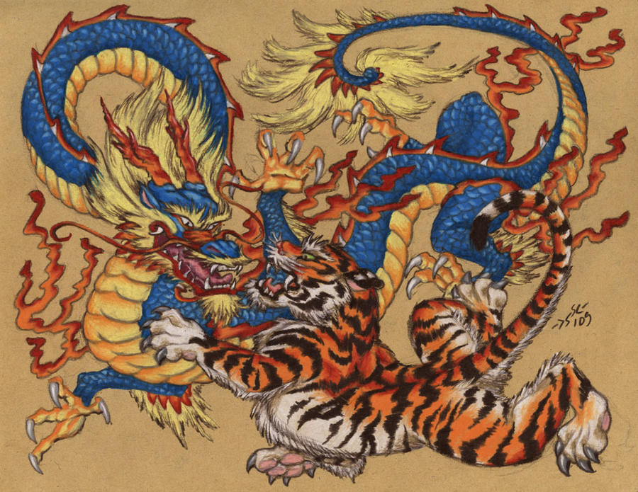 Chinese Tiger Versus Dragon