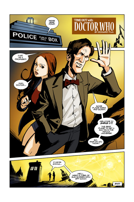 Doctor Who fan comic page