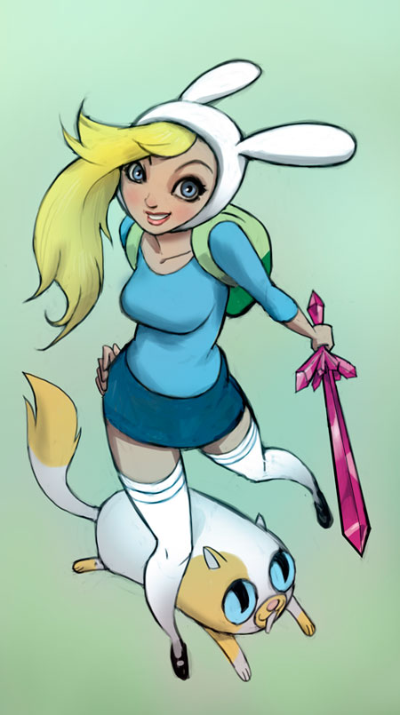 Fionna and Cake by yangdeer on DeviantArt