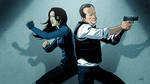 Agent May and Coulson by pungang