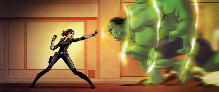 Quake vs Hulk by pungang