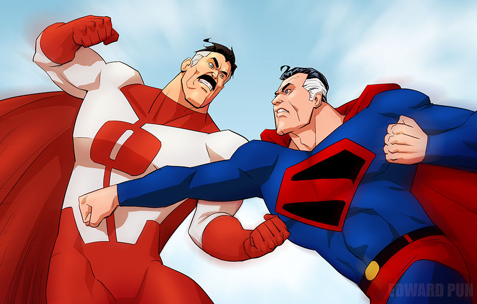 Omni Man Vs Superman By Pungang On Deviantart Omni Man Vs Superman By Pungang On Deviantart