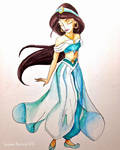 A Coloring of Princess Jasmine by ArteSusanna