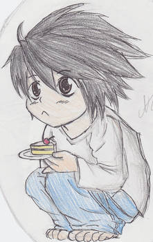 Chibi L- WITH CAKE.