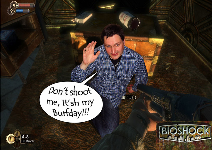 Drunk Friend in BioShock