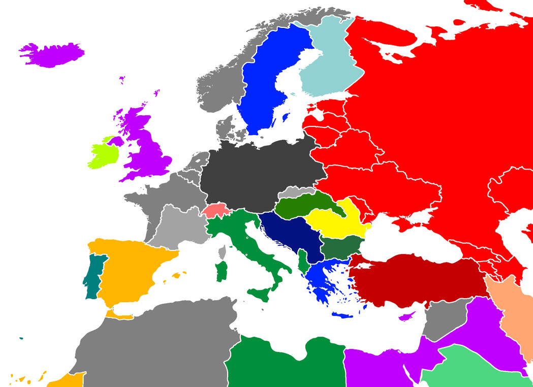 Europe 1940 Map by GeorgianPatriot on DeviantArt