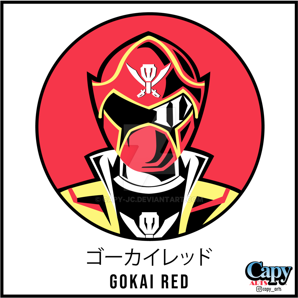 Red Goki Ranger Gokai Red by capy-jc on DeviantArt