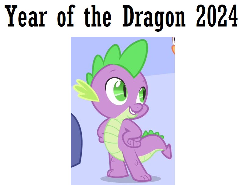 Year of the Dragon 2024 with Spike by NoahIsHere18 on DeviantArt