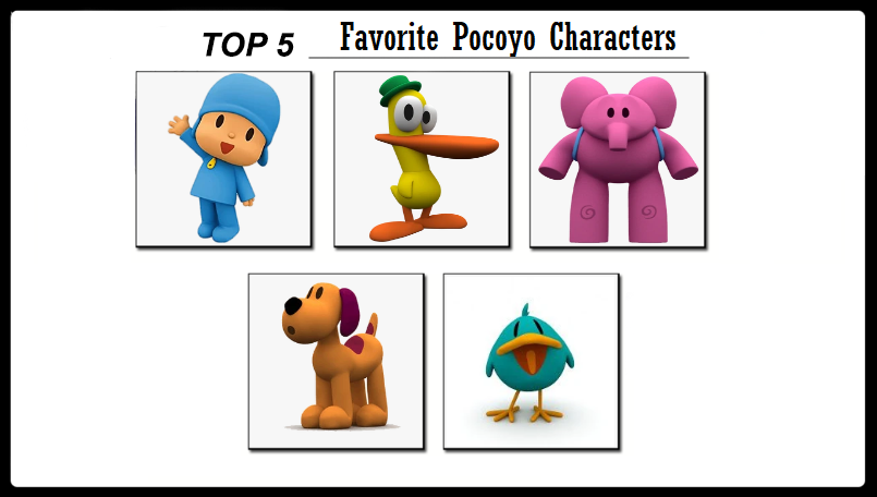 Pococo Characters My Top 5 Favorite Pocoyo Characters by NoahIsHere18 on DeviantArt