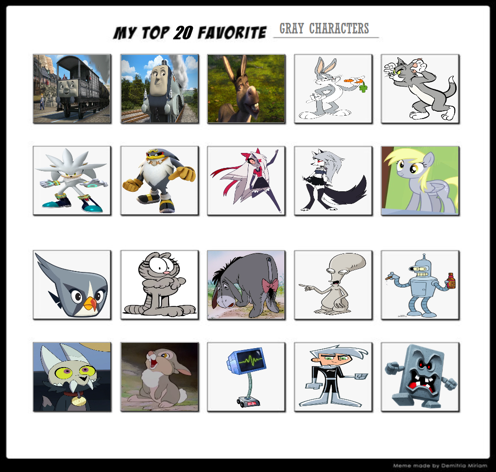 My Top 20 Favorite Gray Characters by NoahIsHere18 on DeviantArt