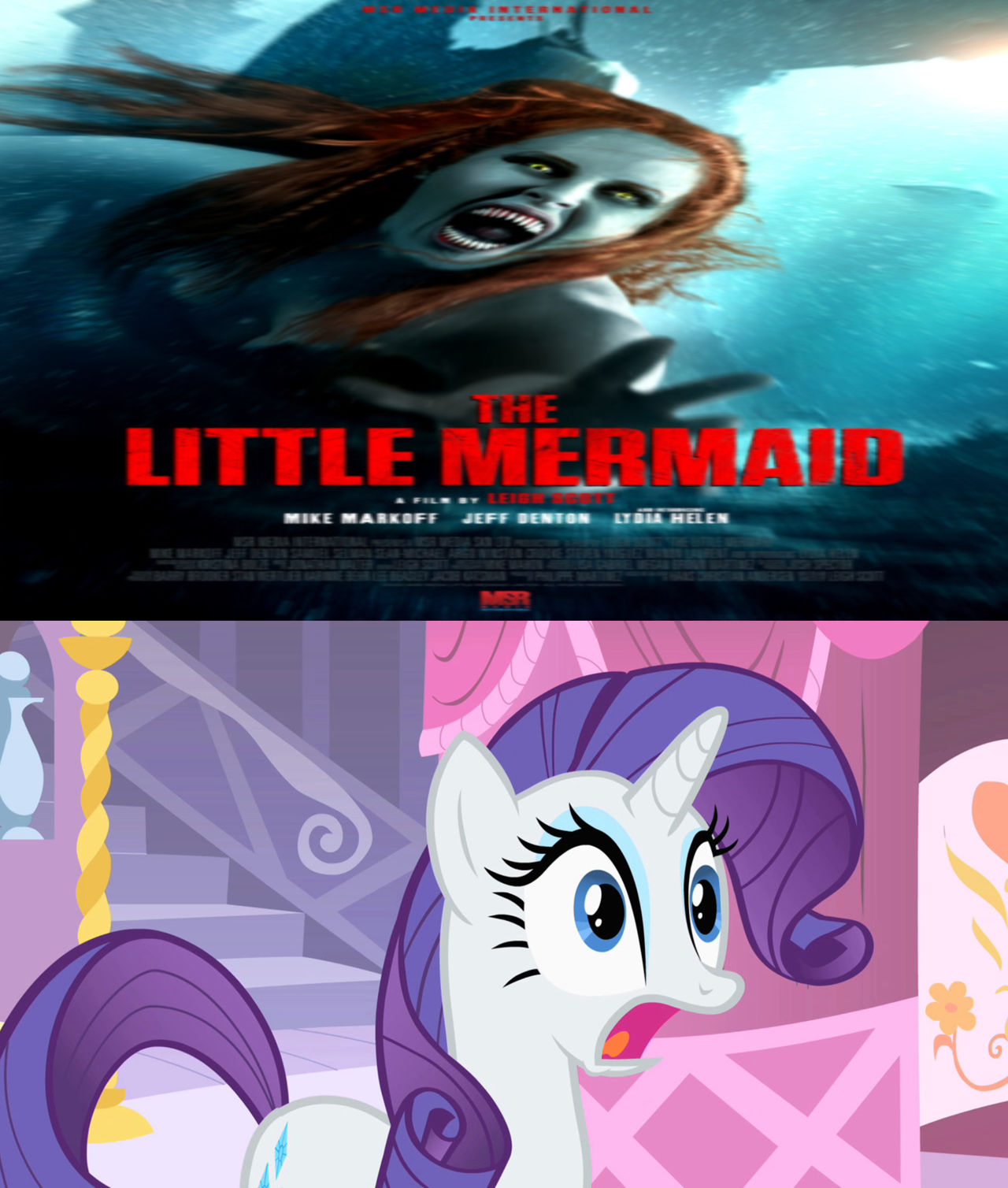 The Little Mermaid Horror Makes Rarity Jaw Drop by NoahIsHere18 on ...