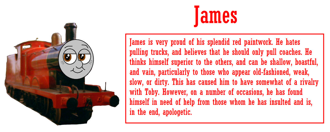 Thomas and Friends: The Next Chapter: James by NoahIsHere18 on DeviantArt