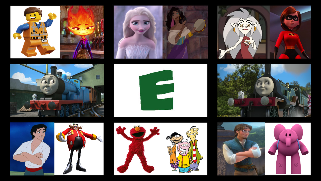 My Favorite Letter E Characters by NoahIsHere18 on DeviantArt