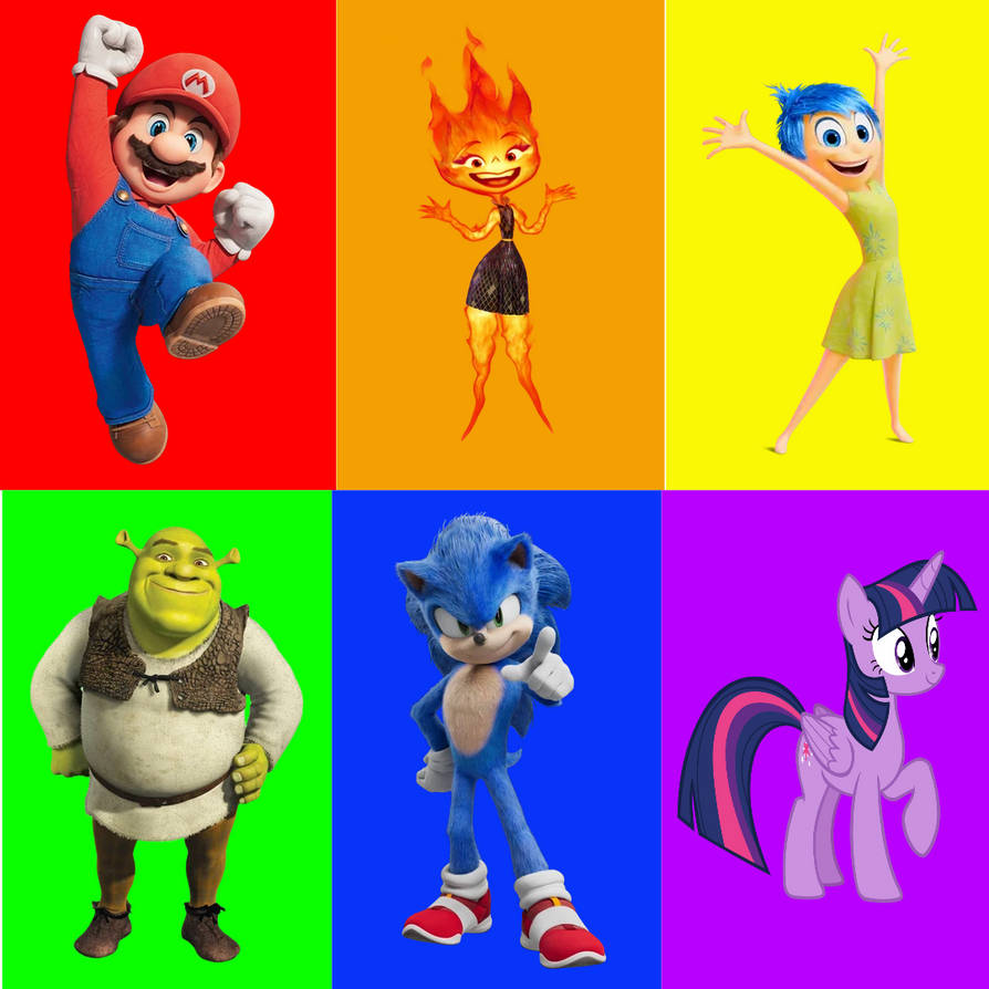 All Characters Color 6 Colors Characters by NoahIsHere18 on DeviantArt