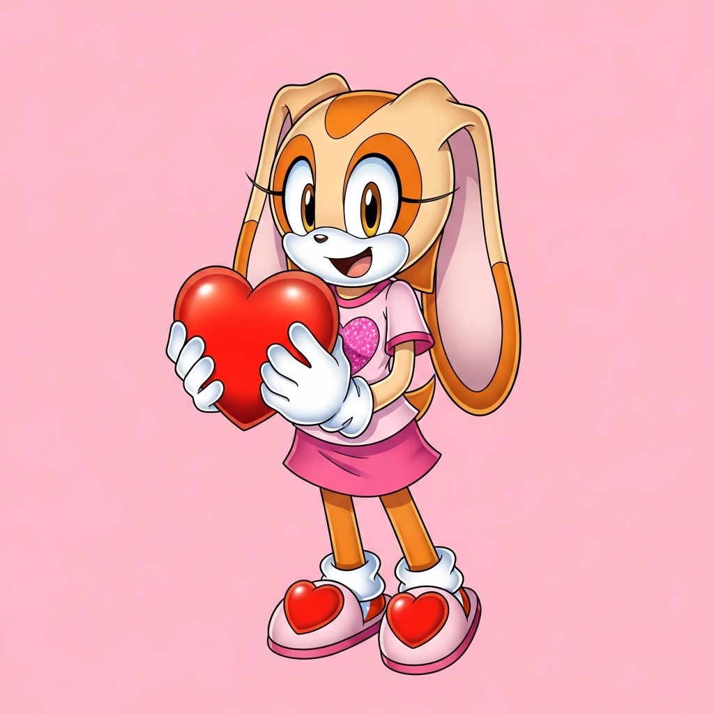 Cream The Rabbit Card Cream the Rabbit With a Heart by NoahIsHere18 on DeviantArt
