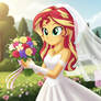 Sunset Shimmer in Wedding Dress