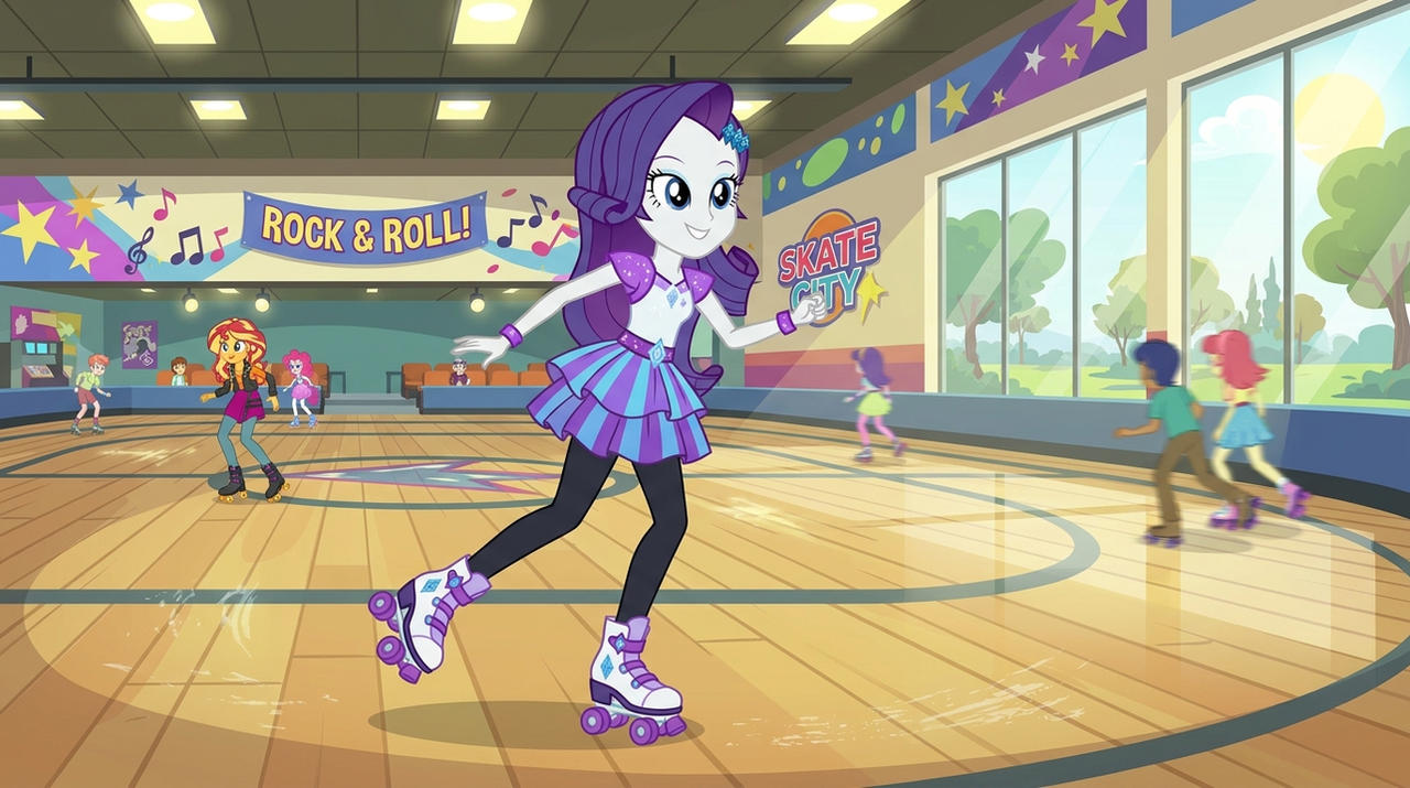 rarity roller skates style dress up game flash Equestria Girls Rarity Rainbooms Style Dress Up Game