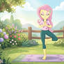 Fluttershy Doing Yoga