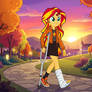 Sunset Shimmer with Crutch