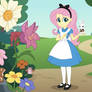 Fluttershy in Alice's Dress