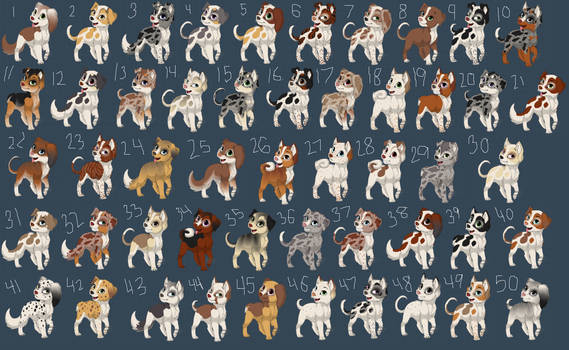 .:50 FREE DOG ADOPTS:.