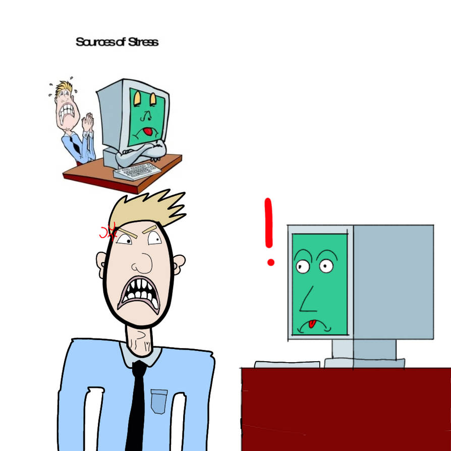 Sources Of Stress Computer Sketch. by Realex07 on DeviantArt