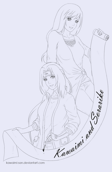 Sorariko and Kawaimi lineart