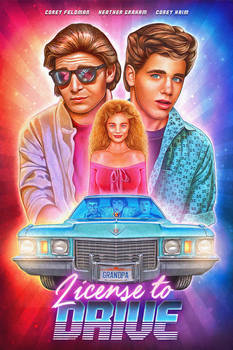 'License to Drive' Illustrated poster