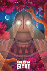 'Iron Giant' Illustrated Poster