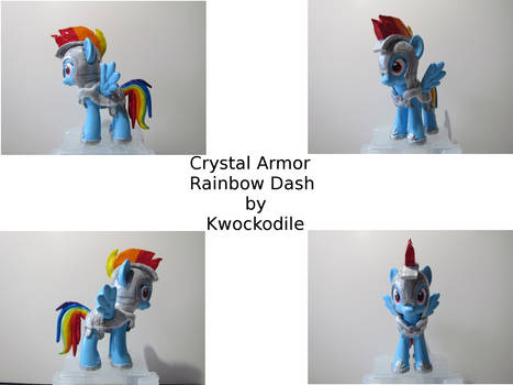 Rainbow Dash Crystal Armor Brushy Custom