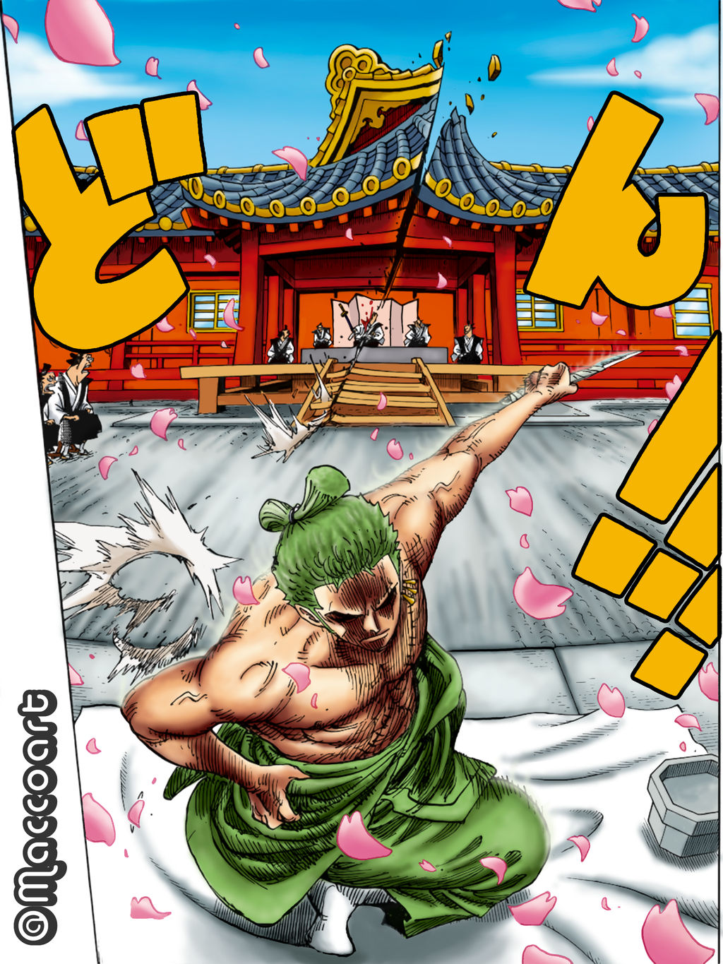 Zoro wano manga colored : r/OnePiece