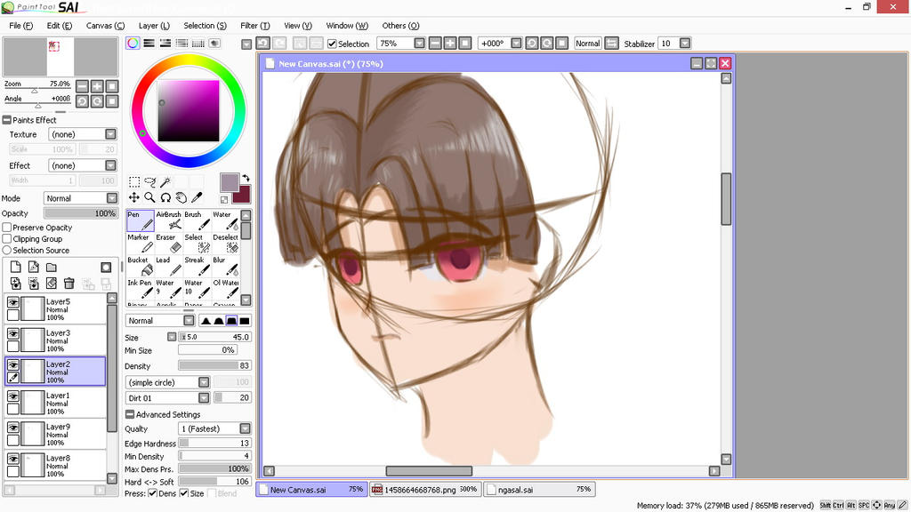 Practicing progress: shading #1 by 0oYada-Chano0 on DeviantArt