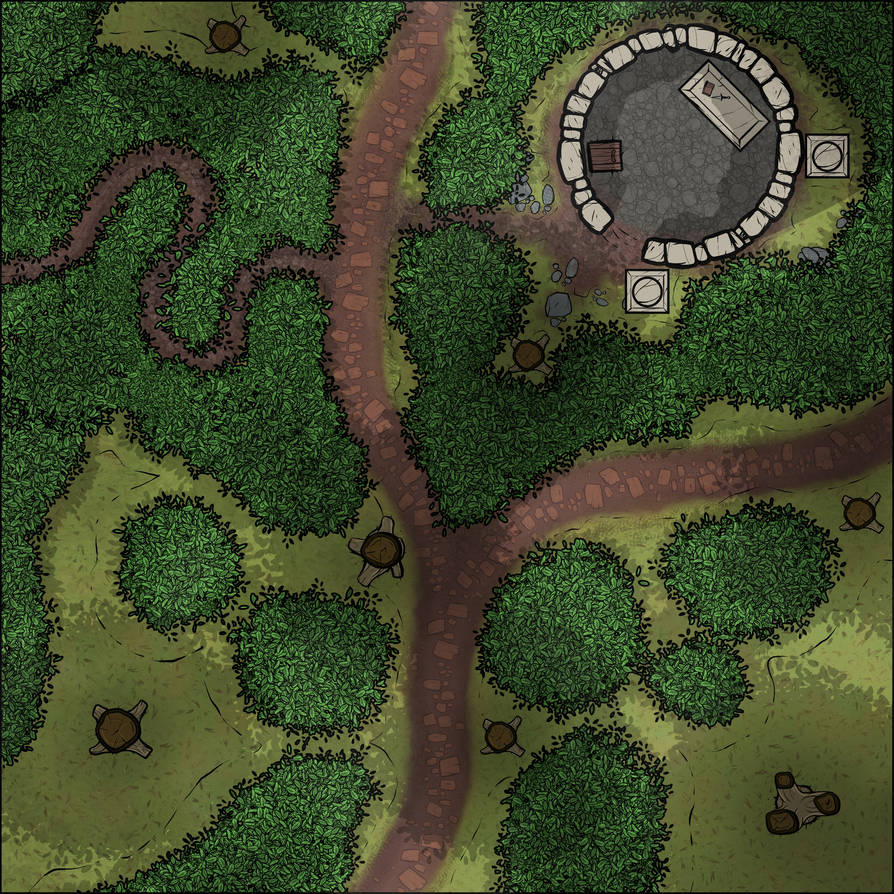 Crossroads Battlemap 20x20 2800x2800 by the-art-of-B on DeviantArt