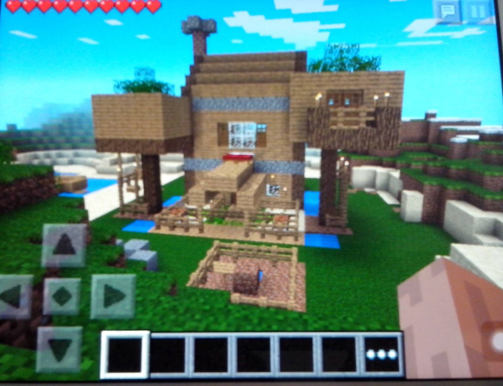 Minecraft house (front) by ShadowsFanGurl1 on DeviantArt