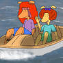 Paddle-Boating Pair