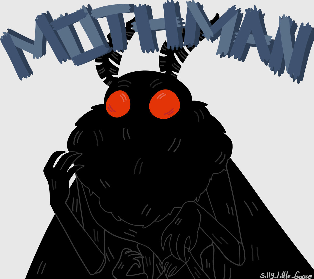 Mothman by silly-little-goose on DeviantArt