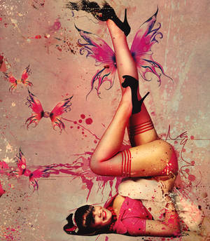 'Cotton candy Pin-up-Fairy'