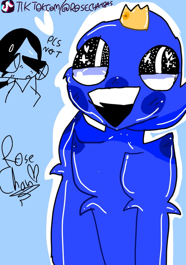 BLUE from Roblox Rainbow Friends by MGcooki8 on DeviantArt