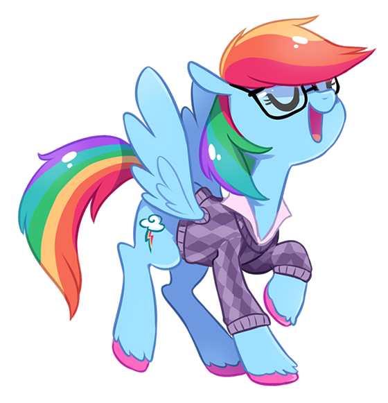 rainbow dash always dresses in style