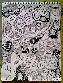 PEACEandLOVE doodle