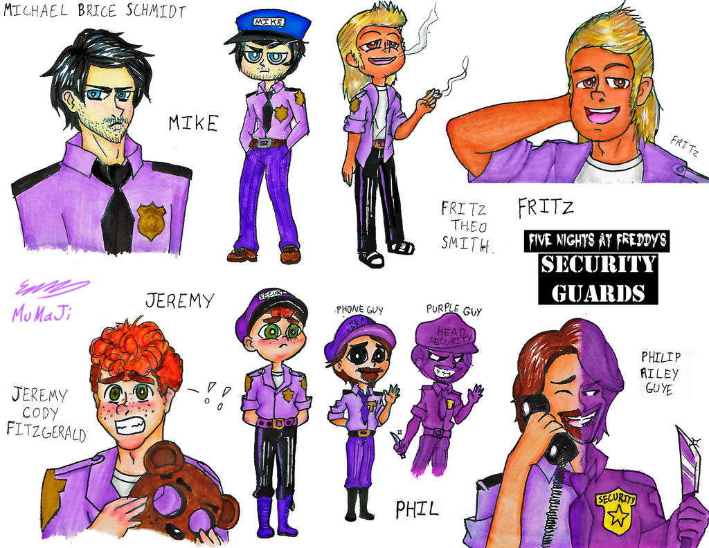 The Security Guards - Five Nights at Freddy's by Emmajh97 on DeviantArt